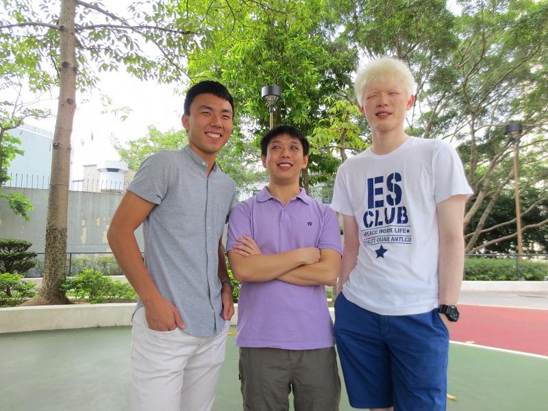 三位陽光男孩(左起):漢彥、昭建及凱童
